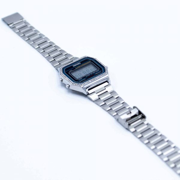Digital damklocka silver 2