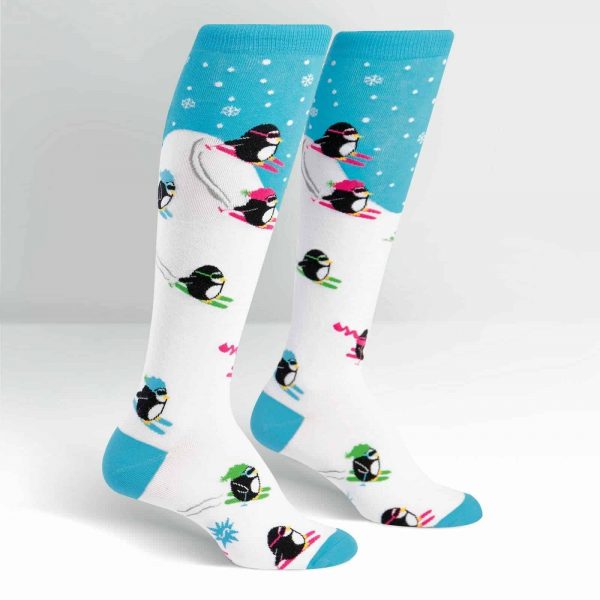 Knästrumpor Downhill Penguins
